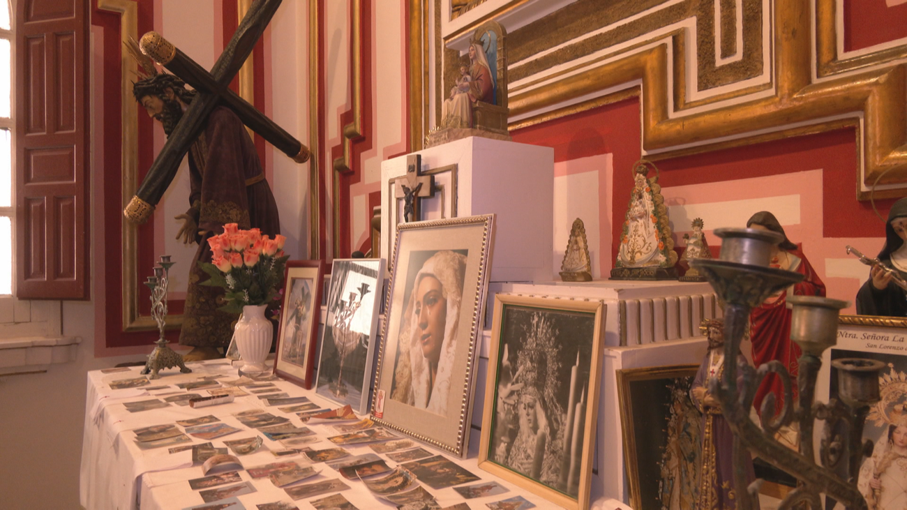 Intimate interior of the bullfighting chapel, a place of contemplation