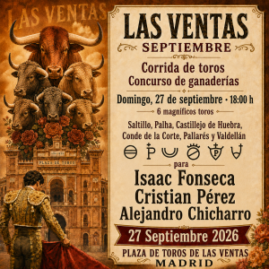 Corrida Toros 27 Septiembre
